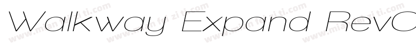 Walkway Expand RevOblique字体转换